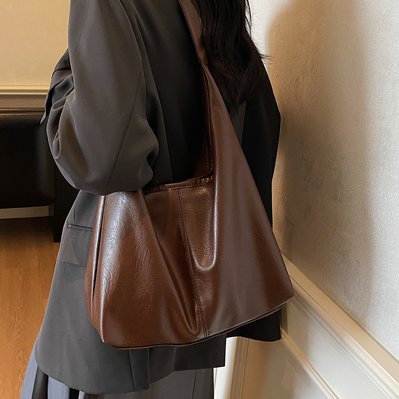 Elegant Shoulder Handbag For Women Korean Style Patchwork Tote_voghion.com