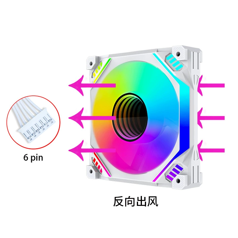 Вентилятор PC корпуса тишиной 120 мм RGB/ARGB, 12 см, несколько вариантов контроллера и разъемов