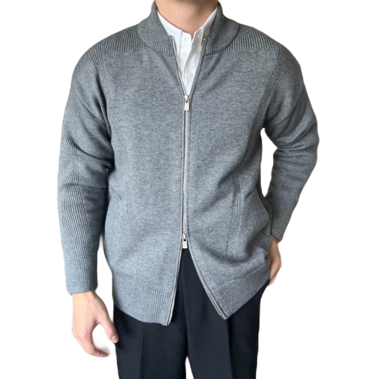 Explosiones transfronterizas de tamaño europeo suéter de punto chaqueta cardigán chaqueta caliente fábrica de negocios al por mayor