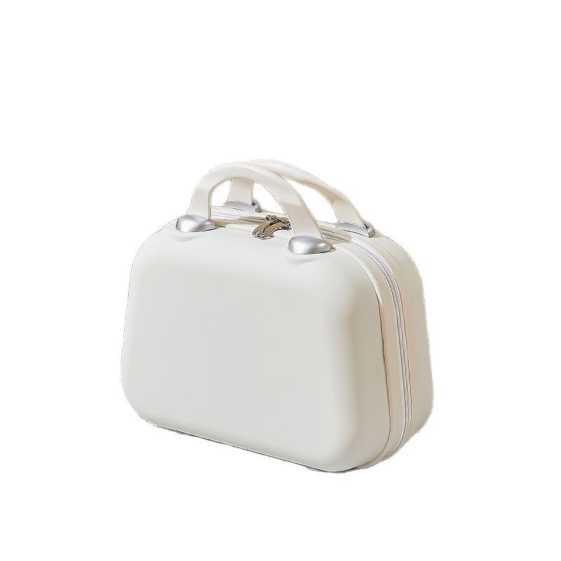 Estuche cosmético portátil con pruebas de regalo mini maleta bolsa cosmética portátil 14 pulgadas pequeño almacenamiento de viaje de moda