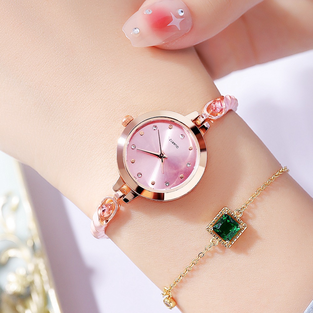 New Rainbow Sugar Colored Bracelet Live Streaming Sales Small dial Temperament Women's Watch_voghion.com