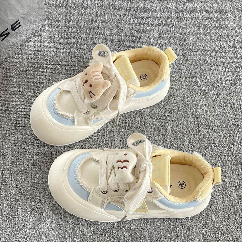 Thick Sole Versatile Chic Shoes Niche Board Shoes Women's 2025 New Spring Cheap Dopamine Casual Bread Shoes Thick Sole Versatile Chic Shoes Niche Board Shoes Women's 2025 New Spring Cheap Dopamine Casual Bread Shoes