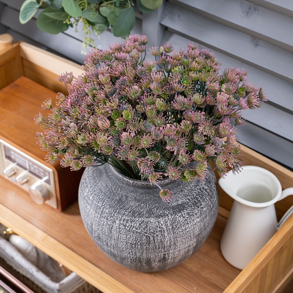 九叉爪草仿真花廠家假花綠植物批發婚慶裝飾跨境工藝品YC1112