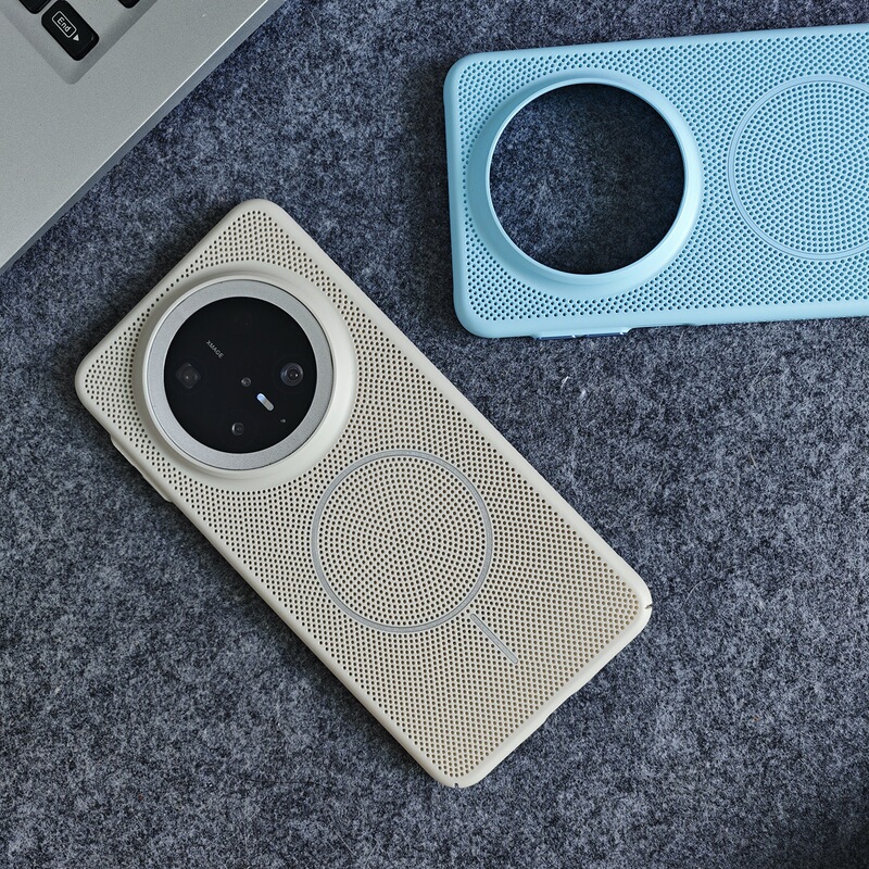 适用华为Mate70Pro+透气散热蜂窝孔磁吸手机壳Pura80全包PC保护套|undefined