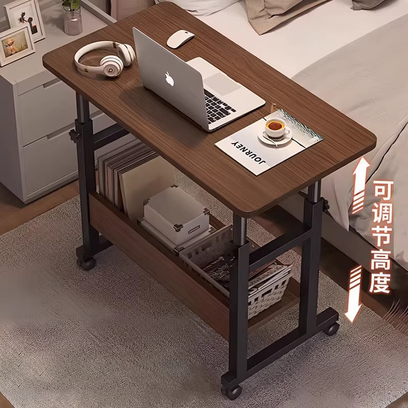 Bedside Table, Movable Lifting Computer Table, Desktop Bedroom, Home Simple Student Desk, Dormitory Multi-Functional Table