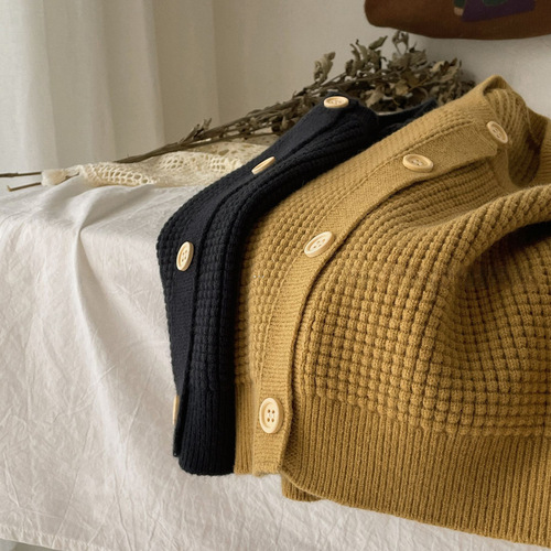 New  Autumn Korean Style Children's Jacket for Both Boys and Girls, Two Color Vests for Spring and Autumn, Sleeveless Plain Puffed Sweater, Overcoat