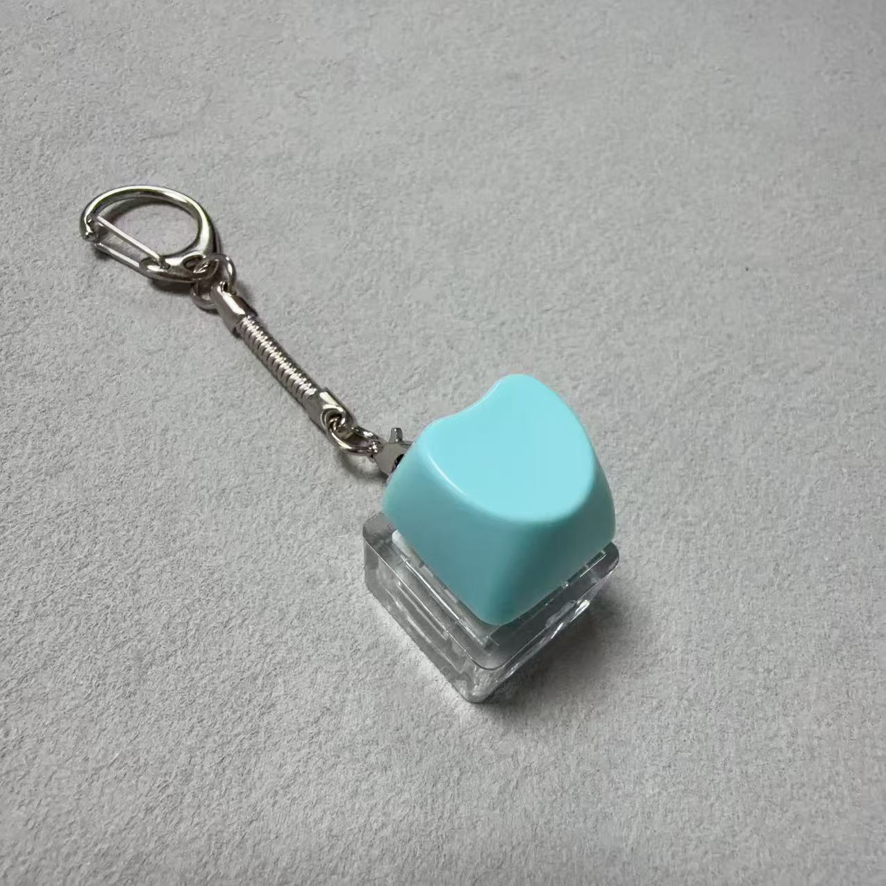 Single button transparent shell-no. 10 blue (love)-snake bone