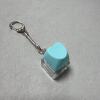 Single button transparent shell-no. 10 blue (love)-snake bone