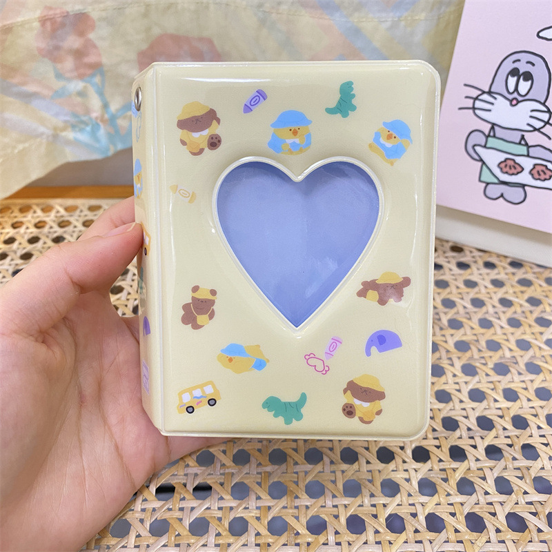 INS lindo cachorro conejo Oso de 3 pulgadas mini álbum de Polaroid persiguiendo estrellas álbum de aidou tarjeta pequeña de almacenamiento de libros