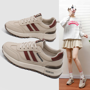 Para Shoes Women's 2025 New Soft-Soled Breathable Running Shoes Women's Thick-Soled Casual Shoes