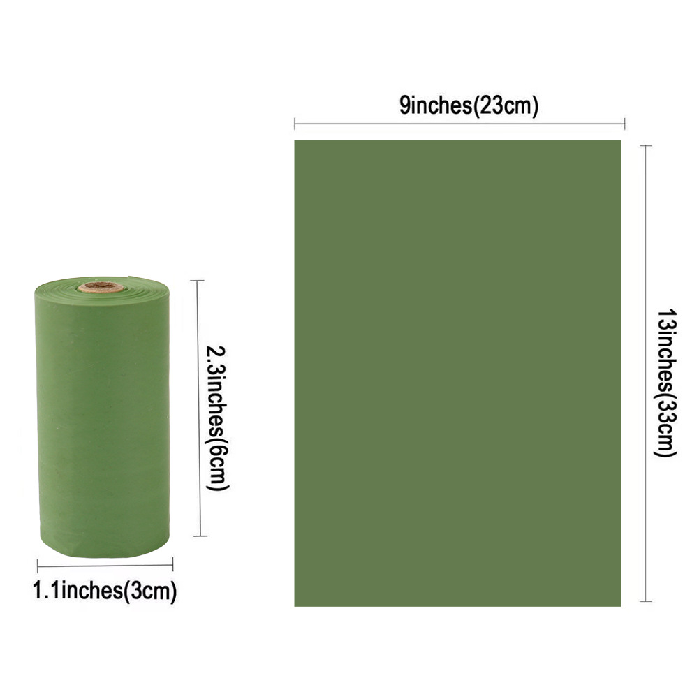 Bolsa de basura para mascotas de comercio exterior degradable solo rollo de heces bolsa de mierda bolsa de Amazon perro taburete bolsa de aseo para mascotas image 48