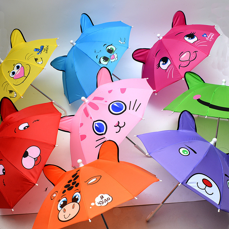 Umbrella for 1-2-3-4 Year Old Babies, Mini Umbrella for Infants, Girls, Children, Cartoon Toy Umbrella for Kindergarten