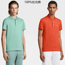 Z�� ��ʿ����POLO�� 100%��˿���޶��䷭��T�� ��������� 37227