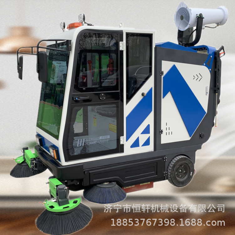 市政环卫四刷六刷道路清洁环卫车 电动乘坐型扫地机 马路清扫车