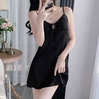 加工定制睡衣女夏季冰丝吊带睡衣短裤薄款无袖中裙纯欲少女风家居