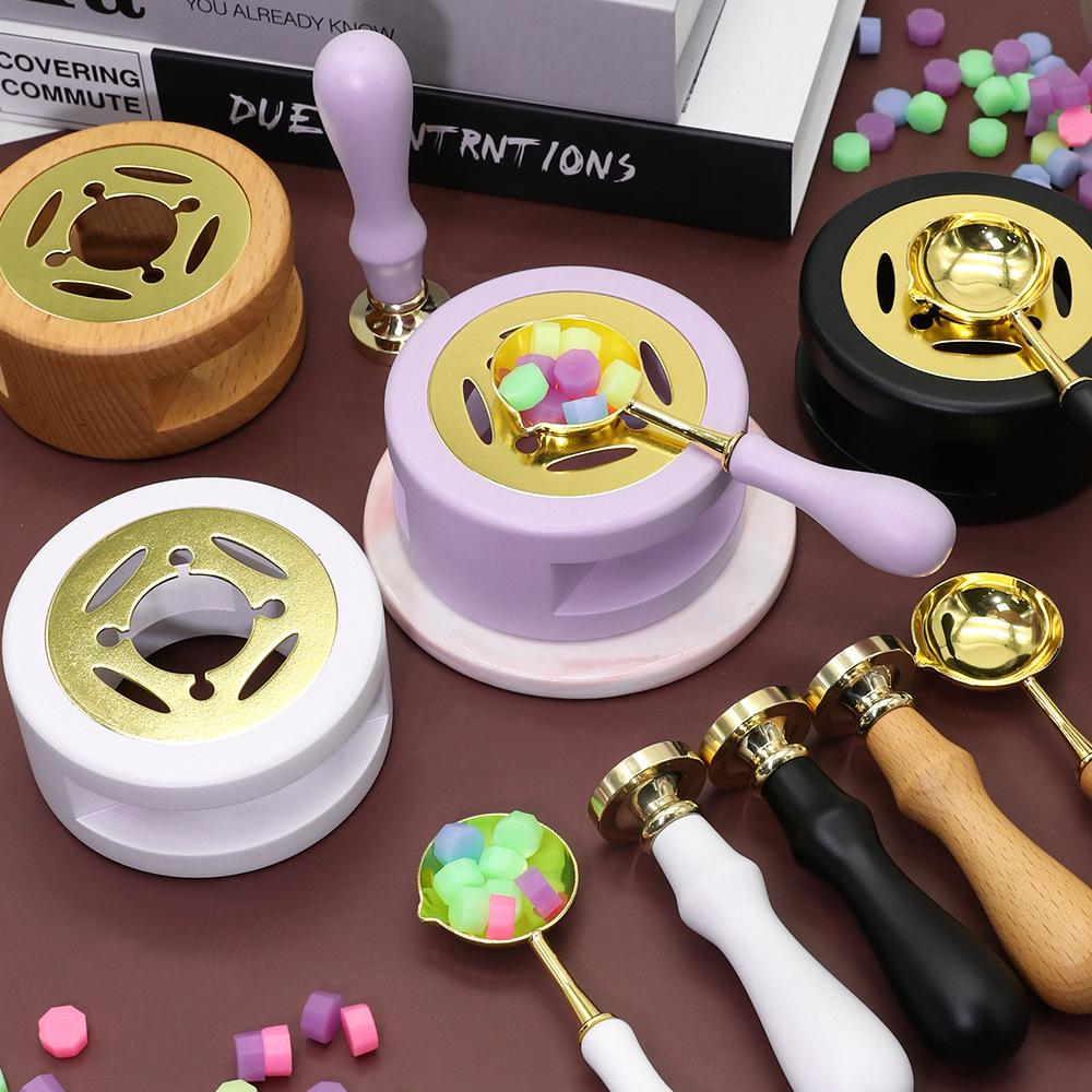 火漆印章套装创意复古封口蜡粒学生制作火漆章头熔炉勺子全套工具