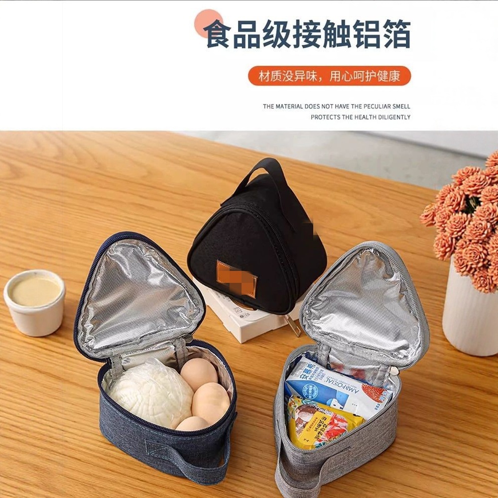 [Manufacturer Customization] Breakfast Insulation Bag Small Portable Aluminum Foil Lunch Box Bag Satchel Kidsren's Work Hand-Held Fresh-Keeping