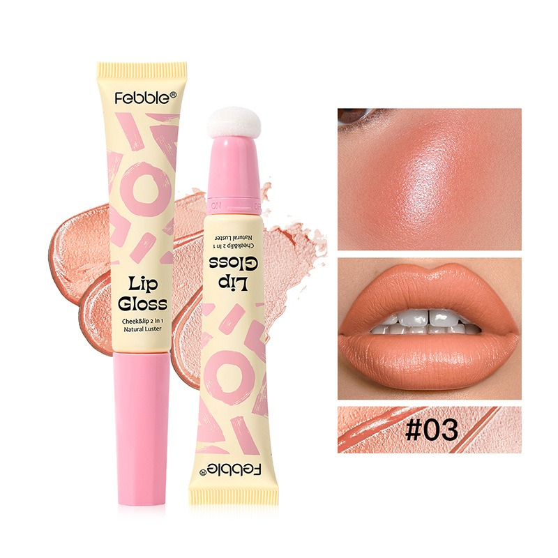 USHAS Europa y América Punto transfronterizo Esponja Cabeza Brillo de labios Taza impermeable y antiadherente Lápiz labial líquido hidratante FBC023 image 9