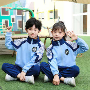 Kindergarten clothing spring and autumn teacher clothing children's sportswear school style Primary School students summer class clothing three-piece set