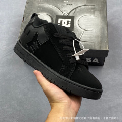 外贸鞋DC Shoes头层牛皮男士滑板鞋宽版耐磨工装鞋女大码欧洲站