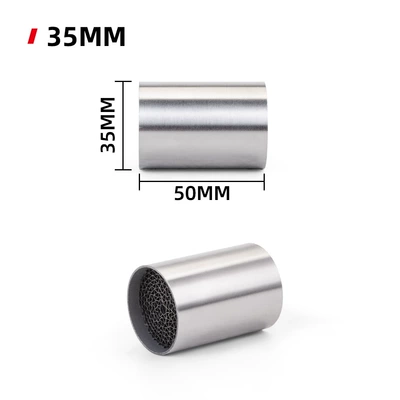 Motorcycle exhaust pipe silencer plug three-way catalytic catalyst honeycomb honeycomb liner back pressure core modification accessories (Motorcycle exhaust pipe) - 35mm50mm
