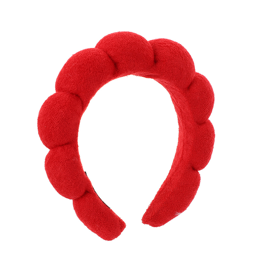 Diadema esponjosa de toalla estilo twist coreano para mujer, de alta gama, para elevar la coronilla, ideal para maquillaje, spa o lavado de cara. image 22