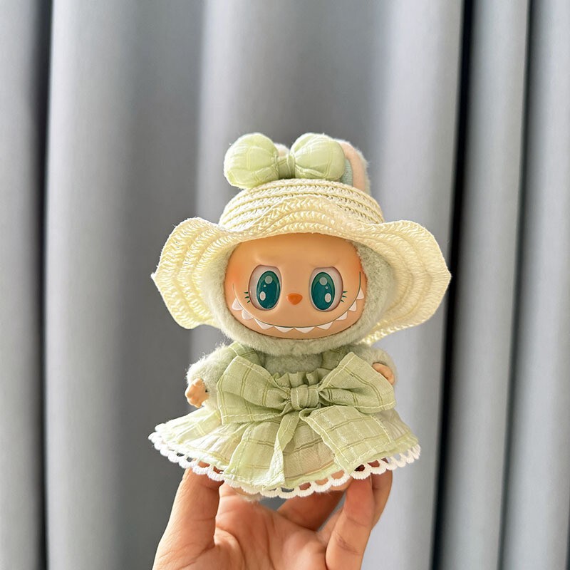 仅售衣服] 一二代钥匙扣La布布衣服挂件拉布布娃衣连衣裙珍珠发饰|undefined