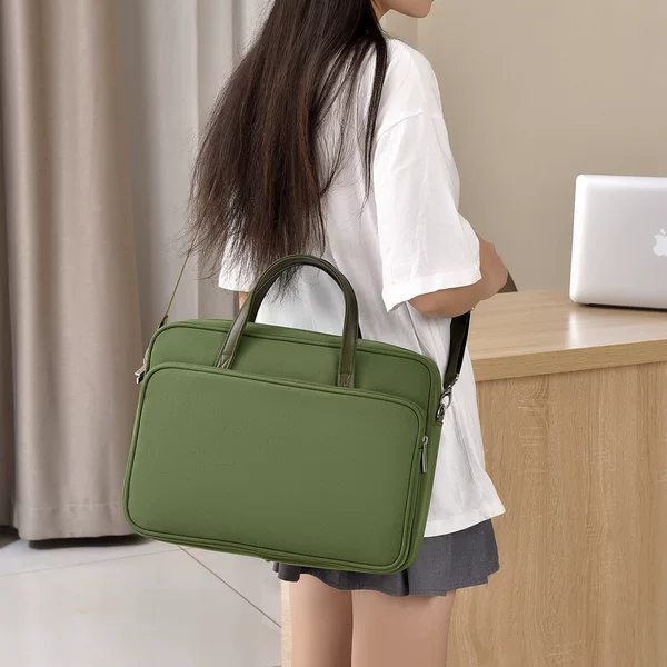 Fashionable Large-Capacity Laptop Bag for Women, Portable Inner Bag, Conference Document Bag, Work Commute Briefcase
