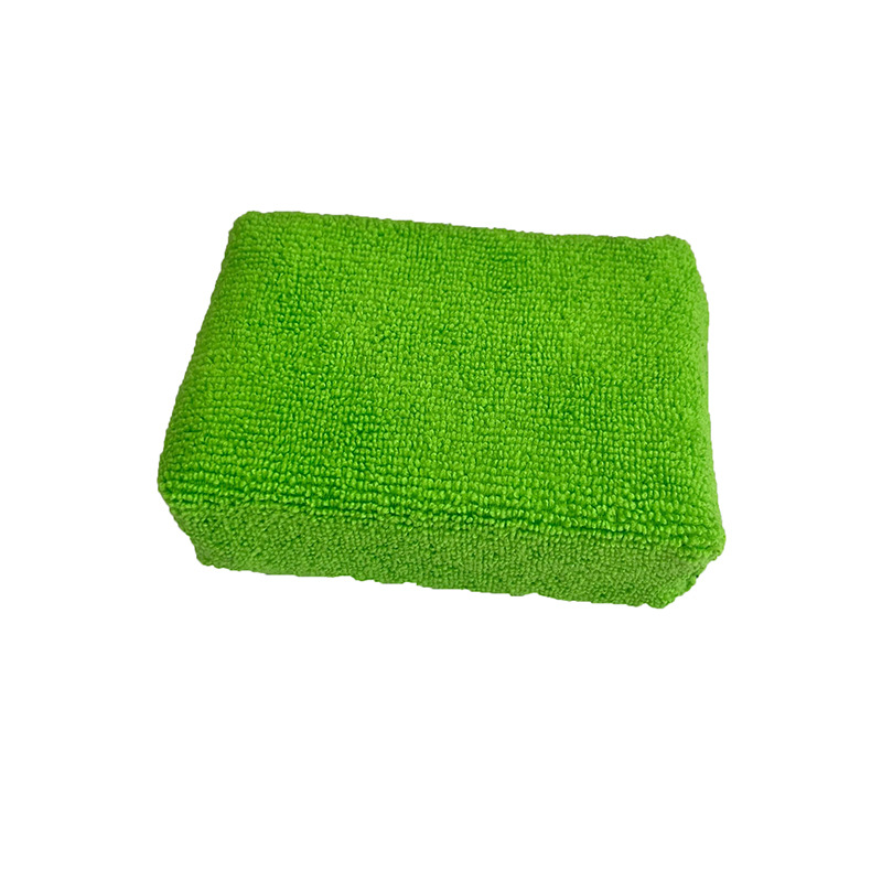 녹색 테리 천 사각형