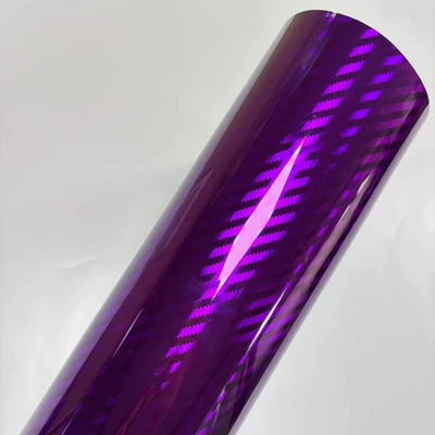 Motorcycle Color Change Film — Auto Color Change Film - pet-electroplated-carbon-fiber-purple-152-16m