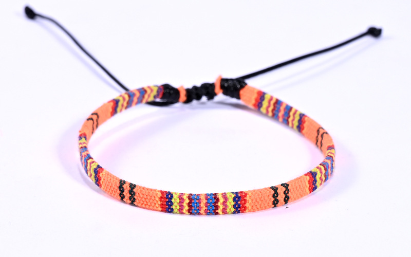 Retro Color Block Cloth Knitting Unisex Anklet 1 Piece display picture 23