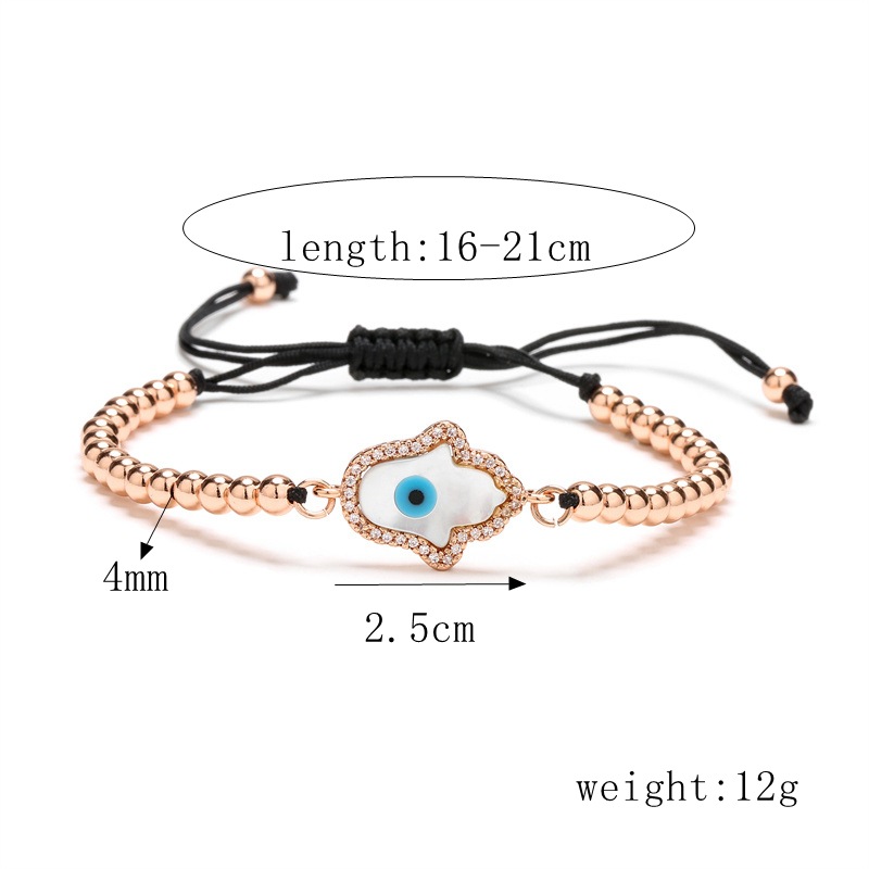 Fashion Eye Copper Bracelets Plating Zircon Copper Bracelets