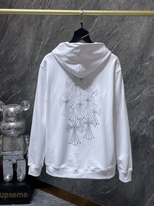Chrome Heart Hoodie 克罗伈十字架连帽卫衣跨境宽松男女拉链帽衫|undefined