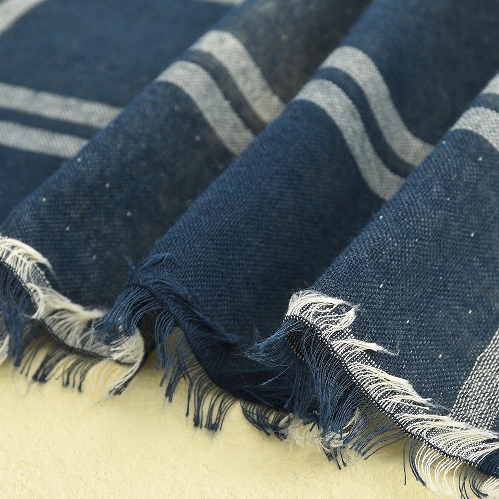 Brittisk casual tofsexport, nya herrrutiga dubbelsidiga vävda halsdukar för höst och vinter män_voghion.com