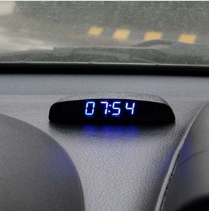 Car electronic clock, three-in-one temperature, voltage, and time display, car cigarette lighter electronic clock