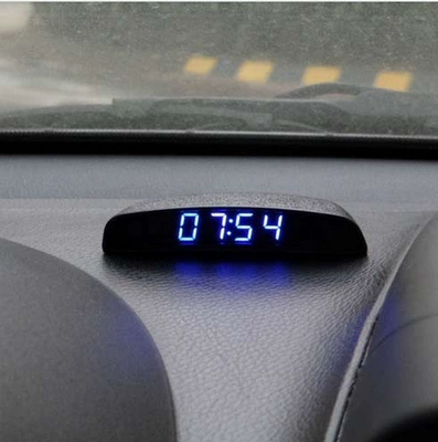 Car electronic clock, three-in-one temperature, voltage, and time display, car cigarette lighter electronic clock (Car thermometer)