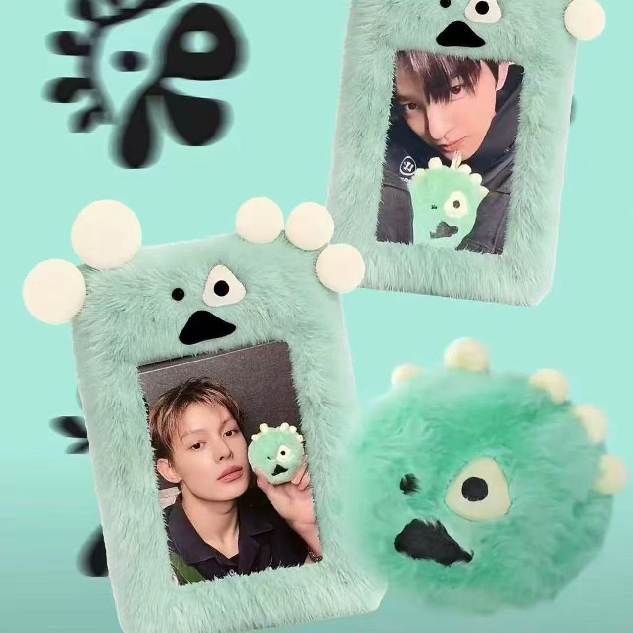 Cortisball Plush Card Holder Campus Card Meal Card Plush Cute Ugly-Chic Item Keychain Plush Card Case