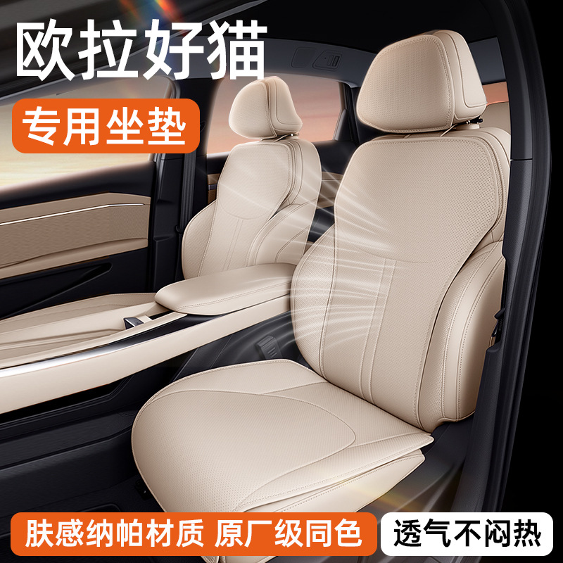 Suitable for Euler Good Cat Seat Cushion, Universal for All Seasons, 25 New Car Ventilated and Breathable Seat Cover Modification Accessories
