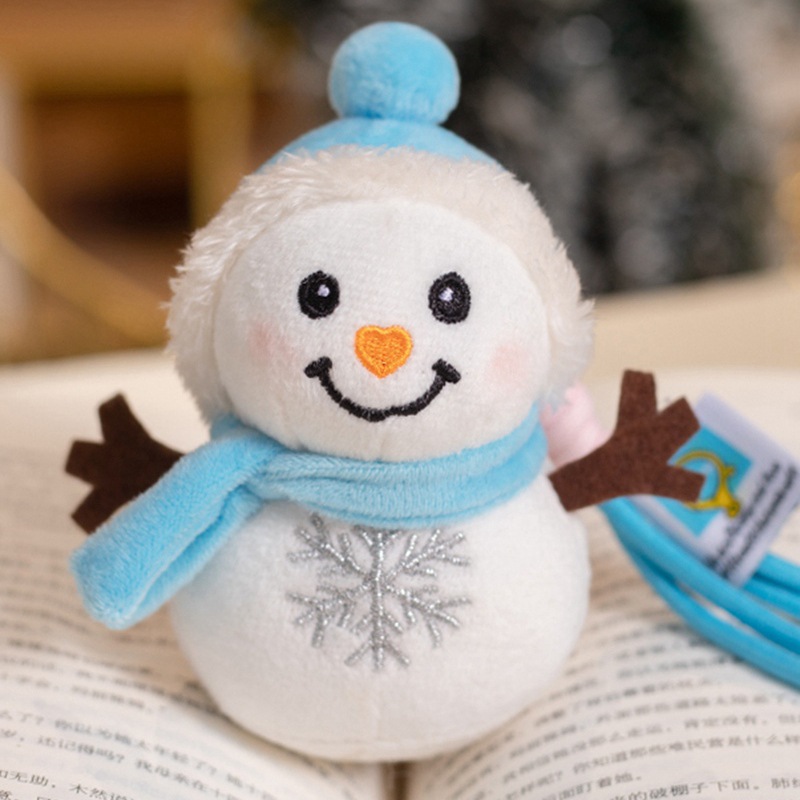 Muñecas de nieve de Navidad de dibujos animados transfronterizos juguetes de peluche lindo muñeca de invierno Jewel acompañar regalos de Navidad