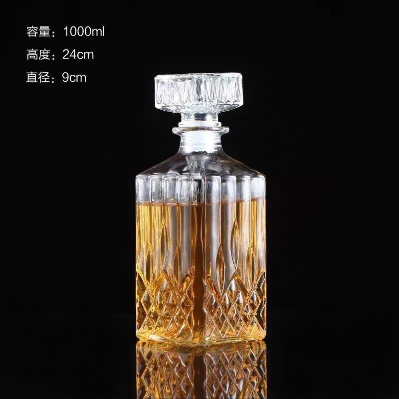 Fabricantes de vinos 50ml 1000ml botellas de prueba creativas botellas de vino rosado de diamante transparentes botellas de vino extranjero