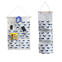 Bedside wall-mounted storage bag Dormitory key card fabric storage bag Behind-the-door storage bag