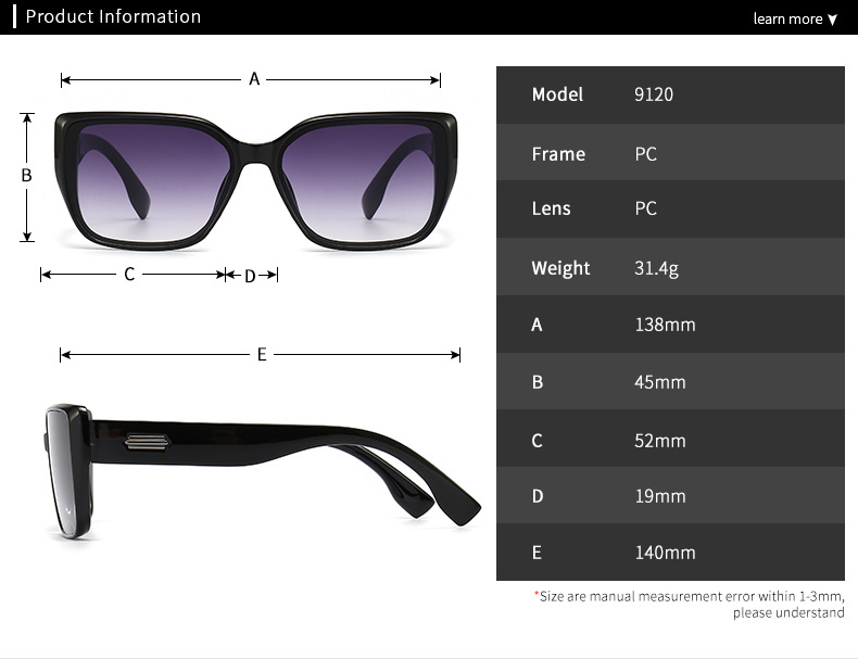 2023 foreign trade cross border metal accessories square frame sunglasses for men European and American street style sunglasses for women wholesale 9120_voghion.com