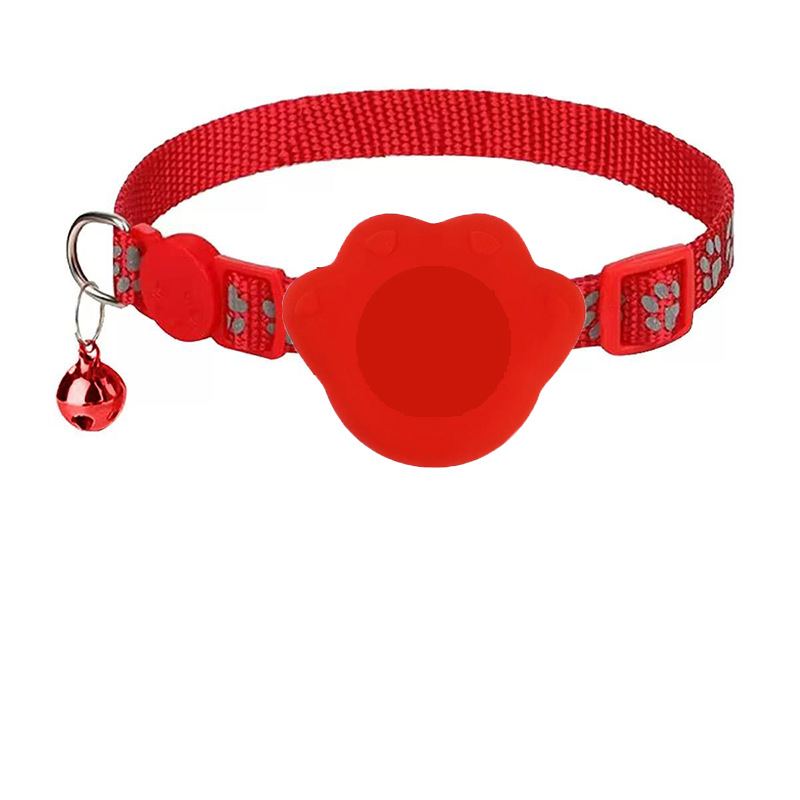 Funda de silicona roja + nueva garra (rastreador no incluido)