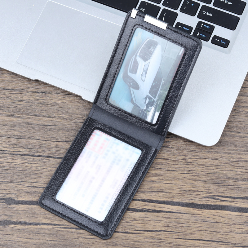 Carne de conducir protector de cuero carne de conducir carne de cuero carne de tarjeta carne de identificación