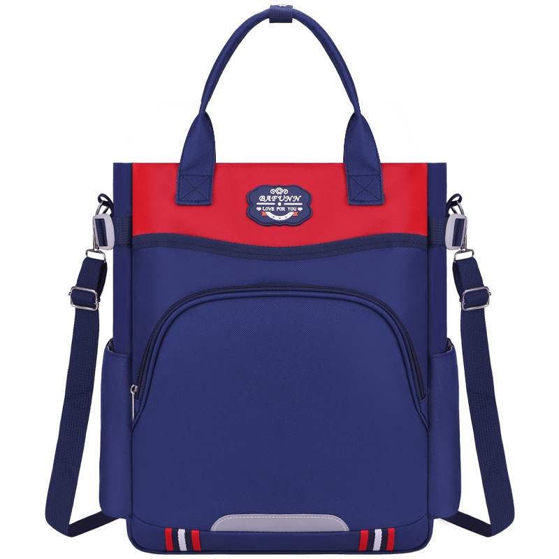 Nueva bolsa de estudio de hombro para estudiantes de primaria, bolsa de estudio portátil multifuncional resistente al desgaste, bolsa de estudio de hombro de gran capacidad