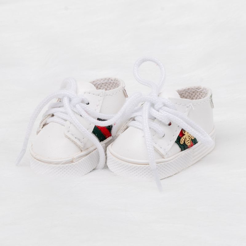 Spot 20/15 zapatos de muñeca de algodón 17cm zapatos de muñeca de tela rabu zapatos de muñeca zapatos deportivos zapatos blancos zapatos de bebé