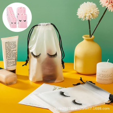 化妆品收纳袋抽绳束口袋磨砂eva包装袋子批发旅行收纳东南亚风