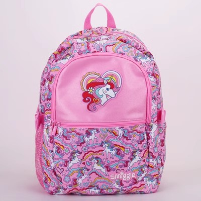 Smiggle grande kt Stitch mochila de gran capacidad de descompresión de doble hombro de dibujos animados