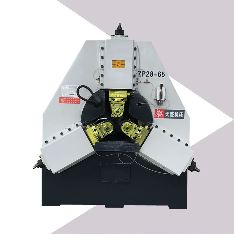 Тип Tiansheng ZP28-65 трехосный станок с ЧПУ для обработки стальных стержней, станок для обработки резьбы, станок для прокатки резьбы, строительное оборудование
