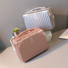 小行李箱迷你手提箱14寸化妝箱伴手禮箱子高顏值密碼箱旅行箱包廠